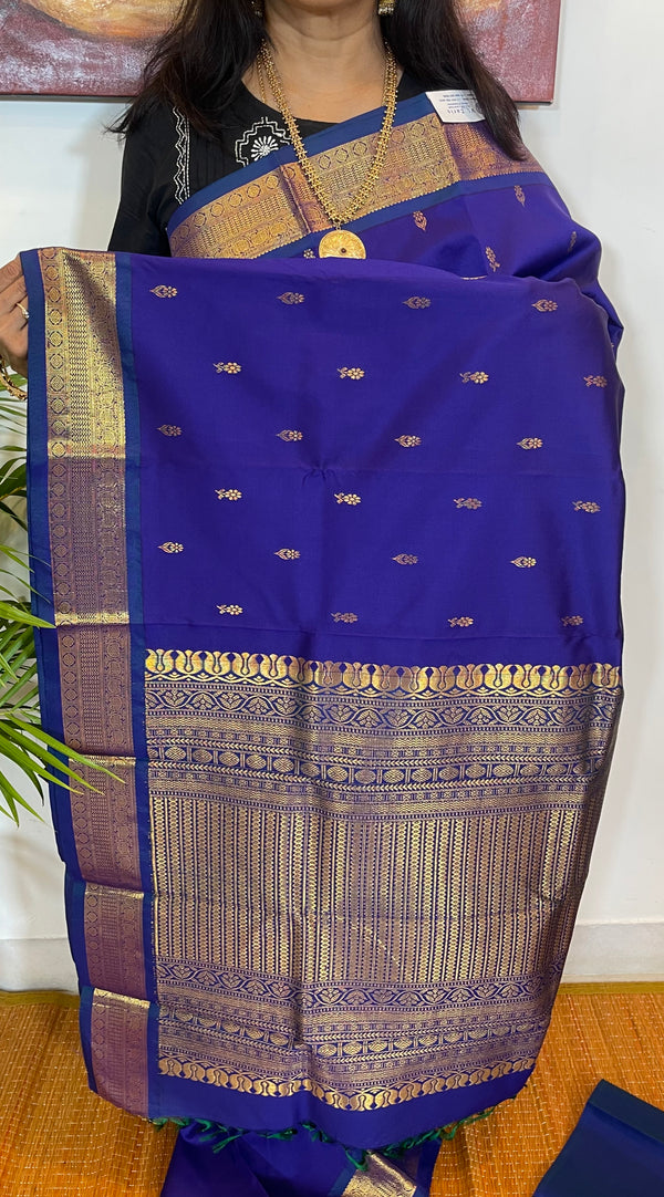 Blue Kanjivaram Silk Saree