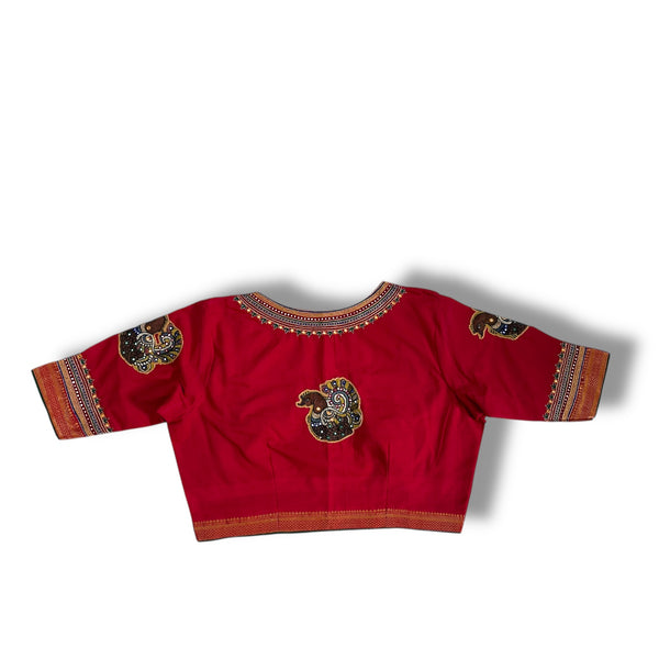 Maroon Cotton Blouse