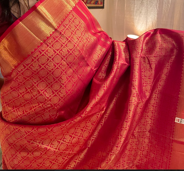 Red Kanjivaram Silk Saree