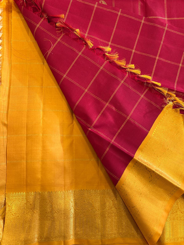 Red and Yellow Saree