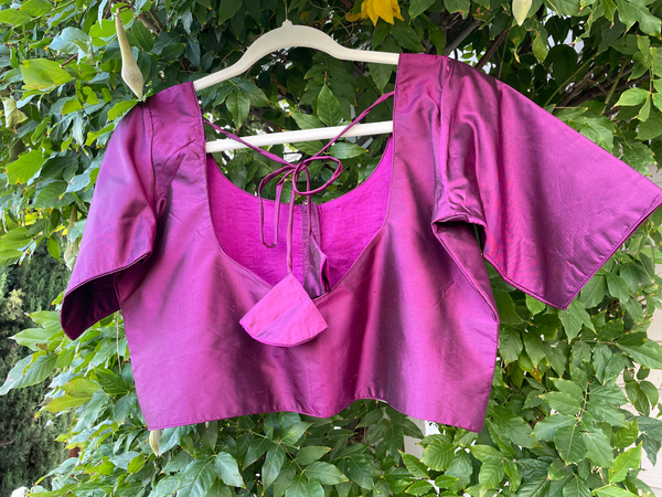 Purple Handcrafted Blouse - Size 38