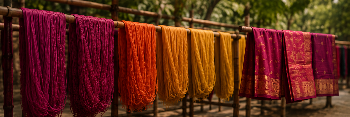 Saree fabric colours